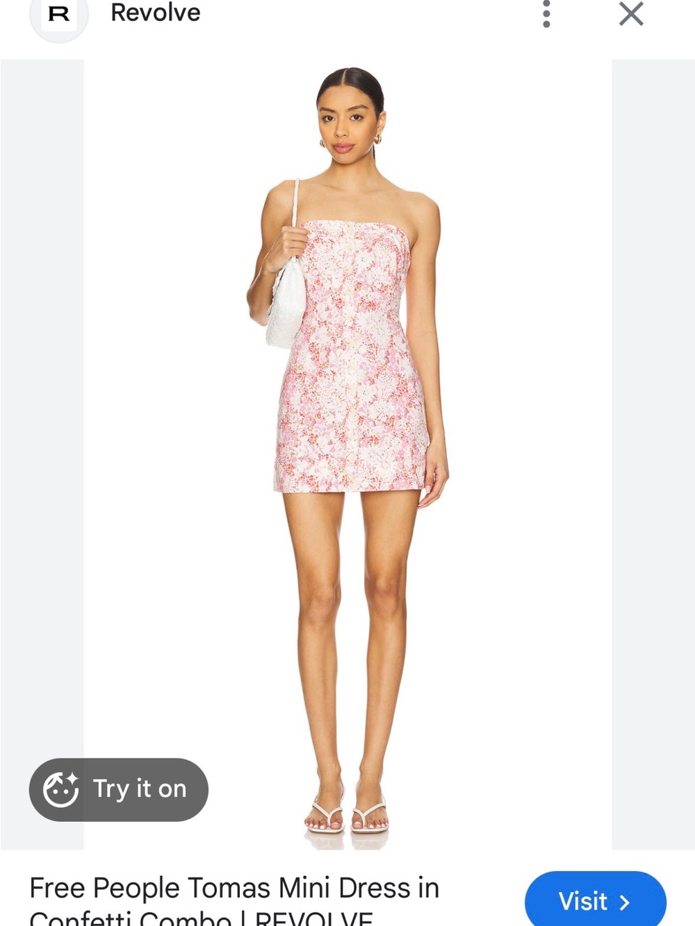 Free People Tomas Mini Dress in Confetti Combo